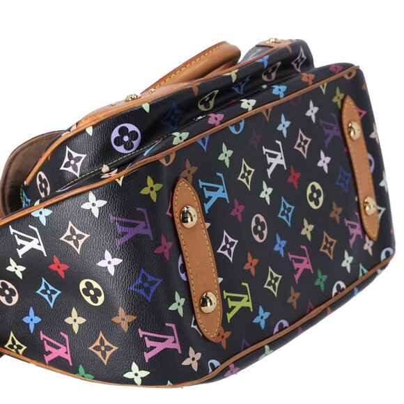 Louis Vuitton x Murakami Rita Monogram Multicolor Shoulder Bag M40126 Black - Picture 8 of 10
